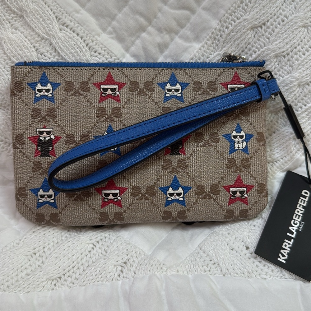 Karl Lagerfeld Paris Maybelle SLG Zip Wristlet - Picture 3 of 13